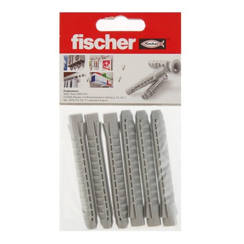 Дюбель Fischer SX 10X80 для полнотелых материалов (6 шт). пакет картинка